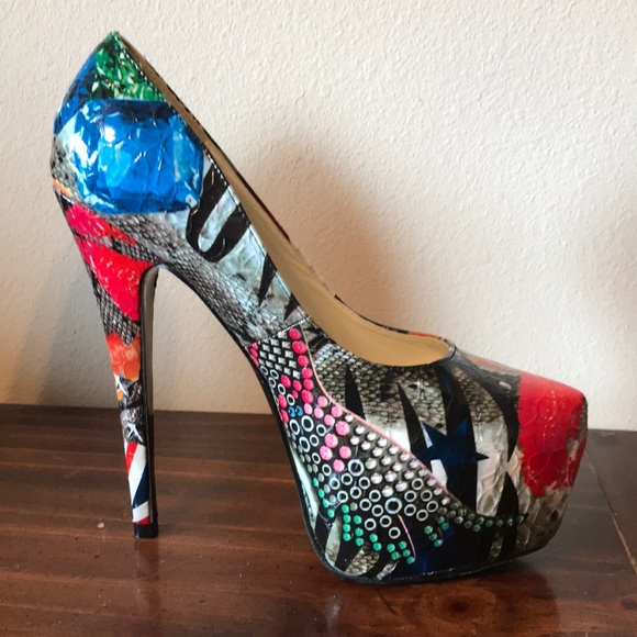 EUC ✨WORN ONCE✨ Rosette Stiletto - Picture 4 of 8